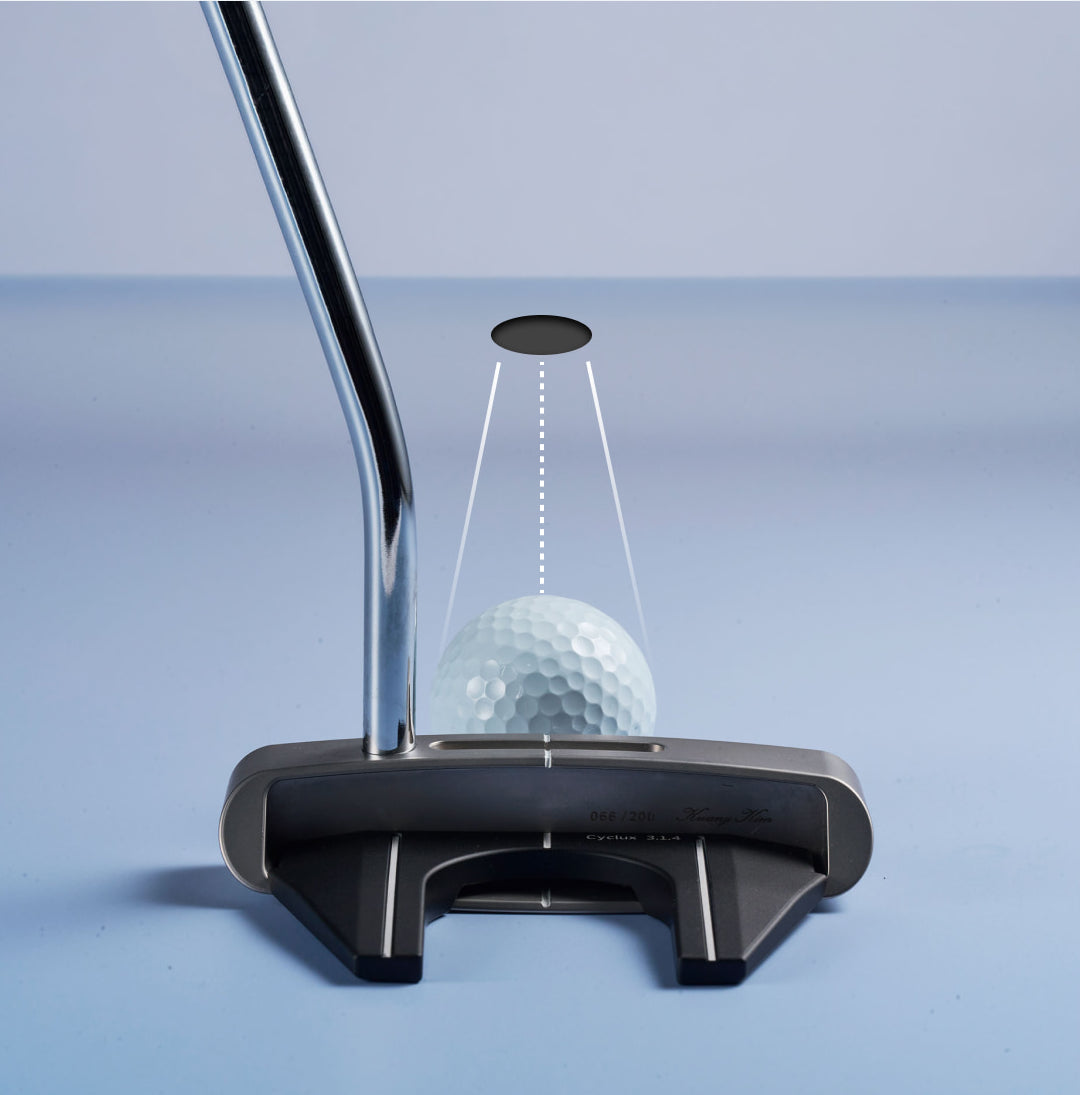 CYCLUX mallet set square behind the ball