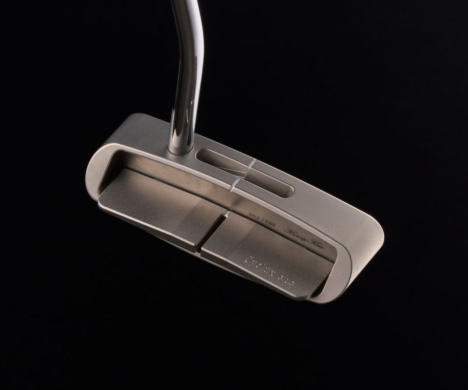 CYCLUX 3.1.3 stability blade putter with MOD3 rear module, rear view