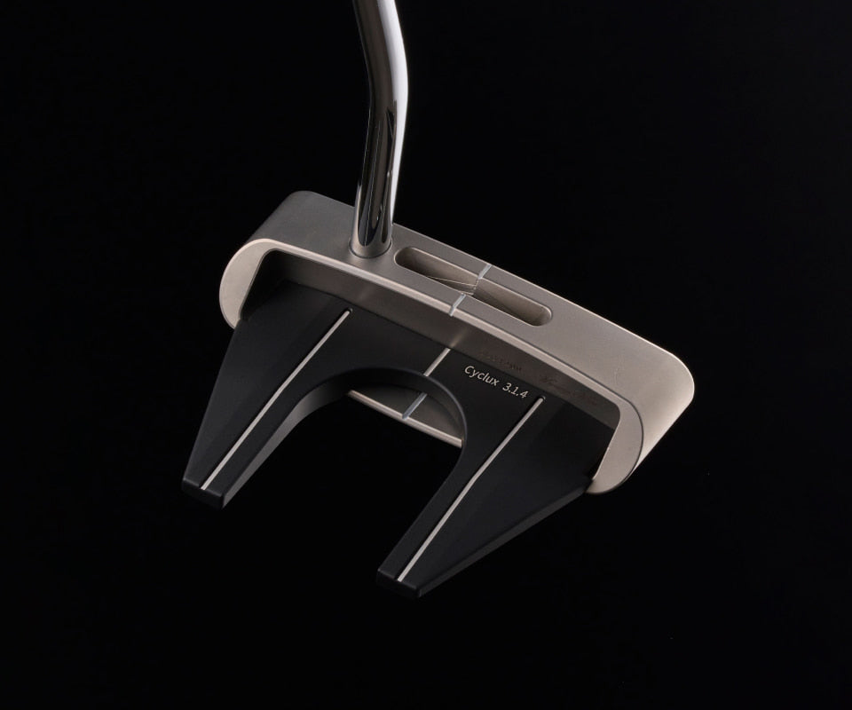 CYCLUX 3.1.4 control mallet putter with MOD4 rear module, rear view