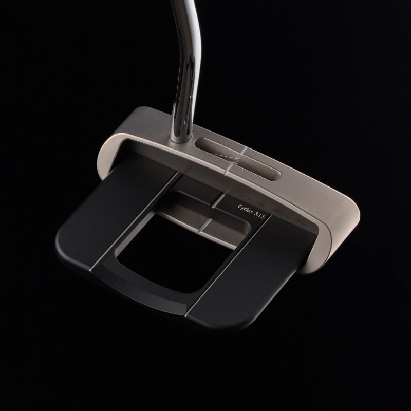 CYCLUX 3.1.5 max stability mallet putter with MOD5 rear module, rear view