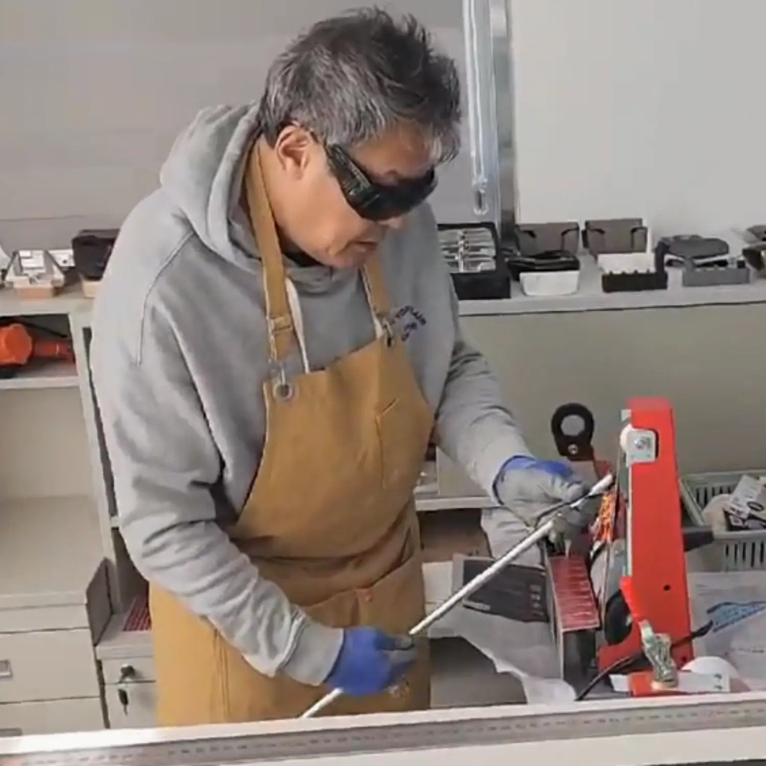 Detailed view of 108GOLF Cyclux Putter head, precision-assembled by Kwang Nam Kim to fix putting alignment issues and cure yips based on 38 years of manufacturing expertise.