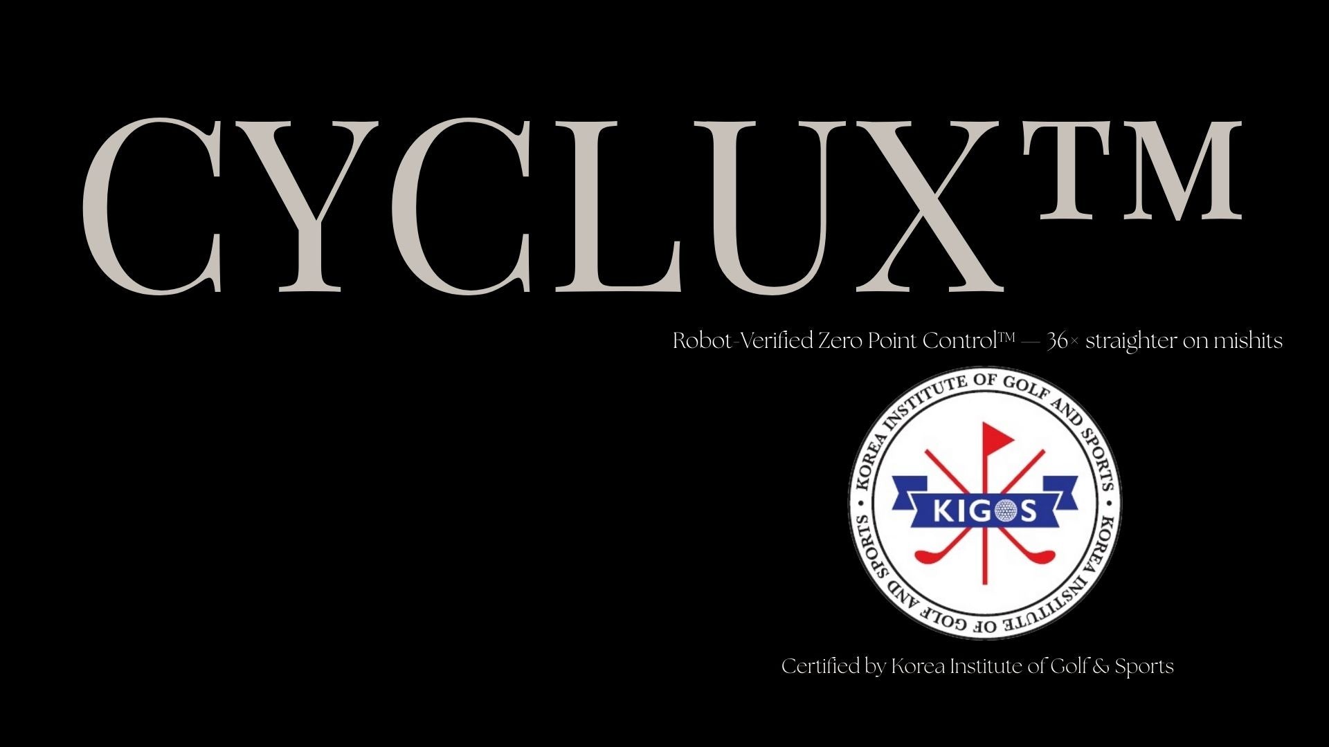 Robot-tested golf putter with straighter aim and consistent roll.