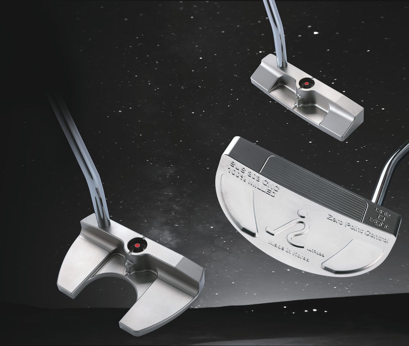 One O Eight milled putter head designs