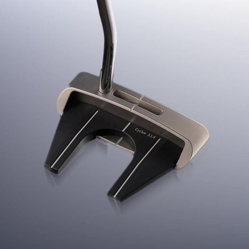CYCLUX 3.1.4 control mallet putter with MOD4 rear module, rear view