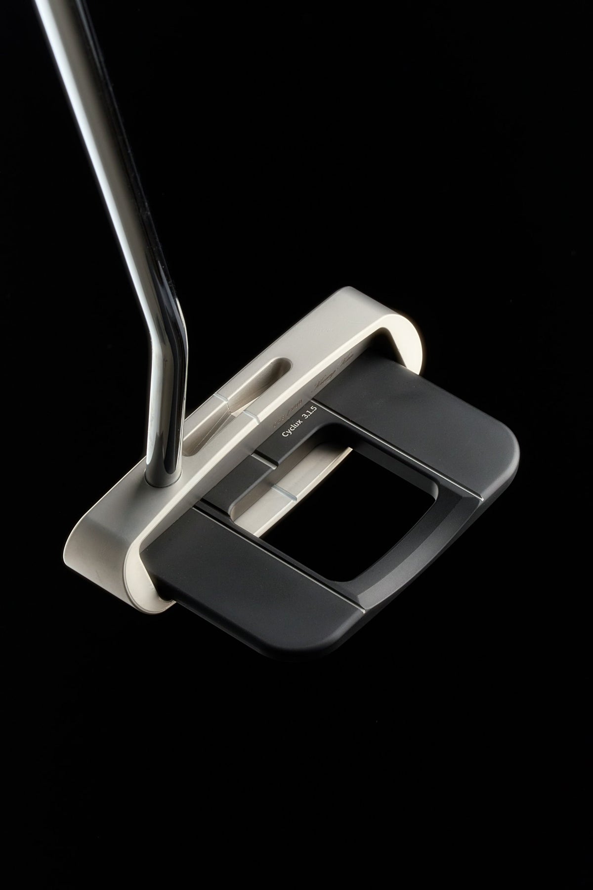 CYCLUX 3.1.5 mallet putter, three-quarter view from above