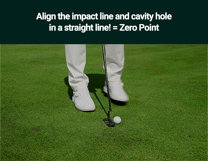 person using Zero Point tech putter