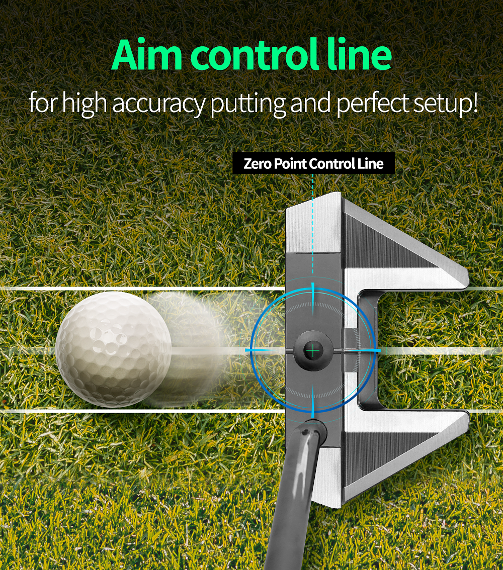putter aim control line infographic