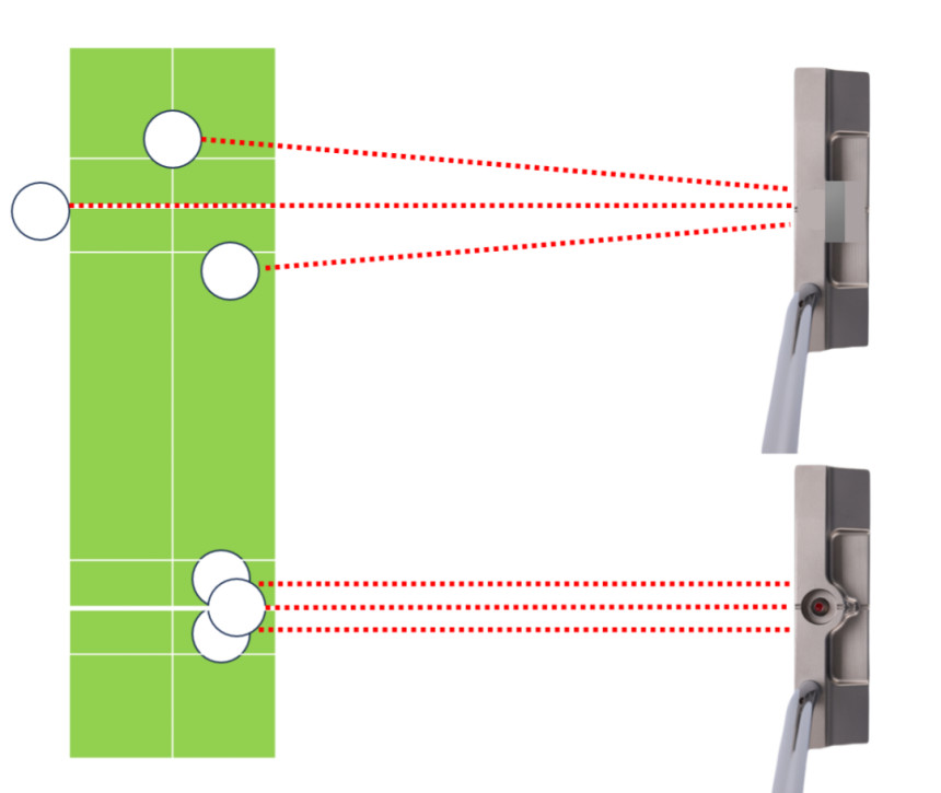 putter head with center alignment guide