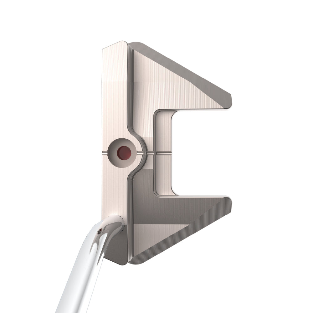 top view of One O Eight custom fang putter